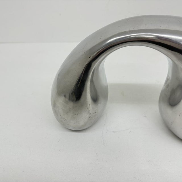 Biomorphic Sculpture Object in Aluminum by Eva & Peter Moritz for Ikea, 1980 For Sale - Image 12 of 18