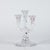 20th Century Transparent Crystal Candleholder with Three Flames by Marked Beyer, Germany, 1950s For Sale - Image 3 of 9