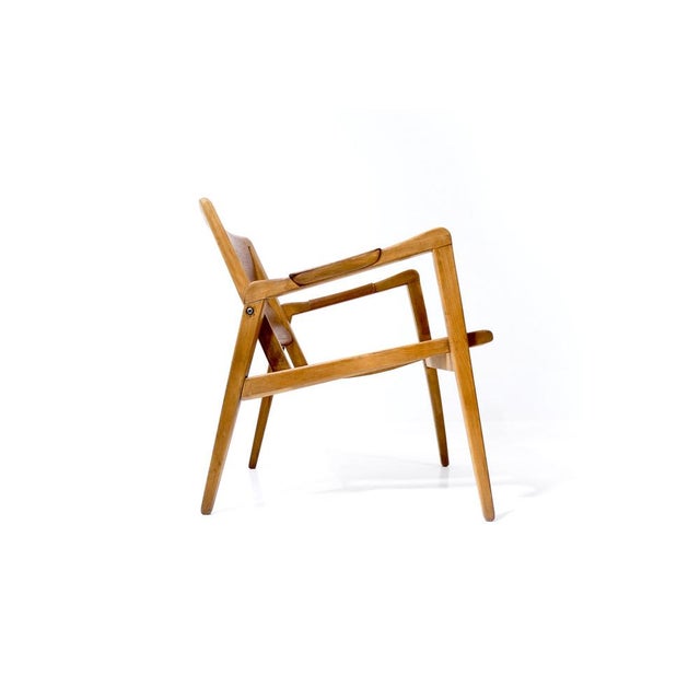 1940s Vintage Swedish Armchair by Axel Larsson for Bodafors, 1948 For Sale - Image 5 of 18