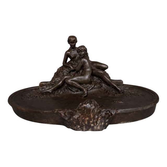 Antique Art Nouveau Nude Sculpture from Joe Descamps For Sale