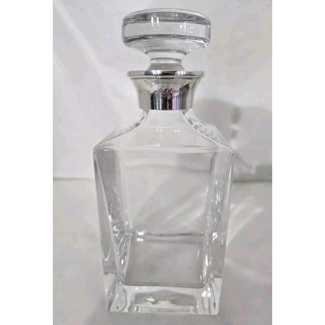 2000 - 2009 Sterling Silver Mounted Crystal Decanter, 2001 For Sale - Image 5 of 18