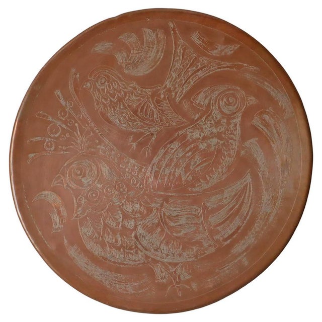 Scandinavian Copper Aurora Wall Light with Birds Motif attributed to Bjørn Wiinblad, Denmark, 1950s For Sale - Image 14 of 14