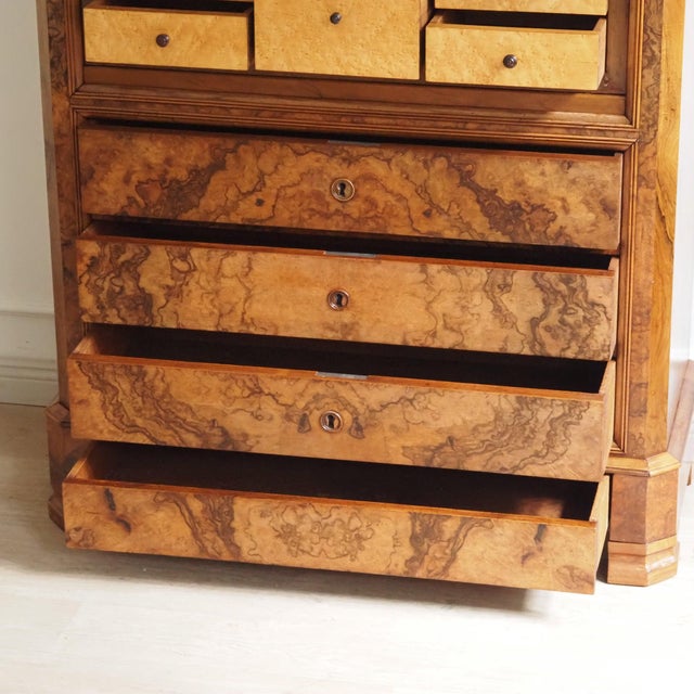 Antique Louis Philippe Biedermeier Secretary For Sale - Image 11 of 18