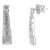 18k Solid Gold Channel Set Natural Diamond Statement Earrings for Her For Sale