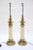Neoclassical Pair of Vintage Brass Column Table Lamps by Stiffel For Sale - Image 3 of 13