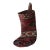 Decorative Stocking Made From 100% Handmade Double-Knotted Antique Tribal Rug For Sale