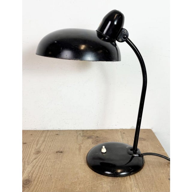 Metal Industrial Bauhaus Black Table Lamp from Escolux, 1930s For Sale - Image 7 of 18