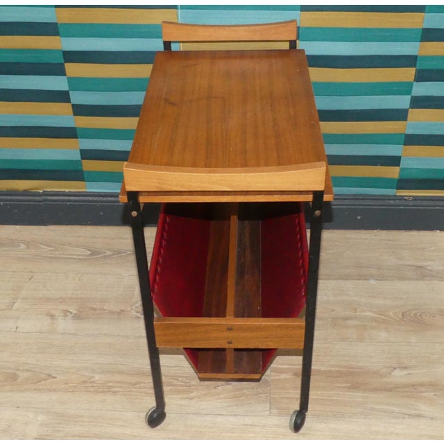Metal Small Side Table with Magazine Rack, 1960s For Sale - Image 7 of 11