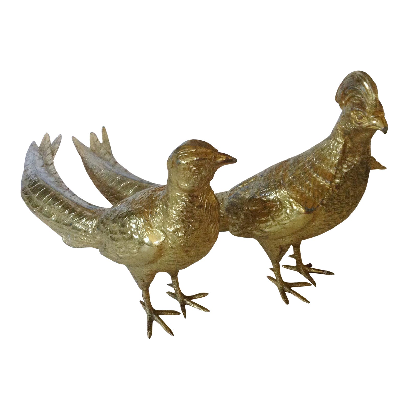 Gold Pheasants Figurines Chairish
