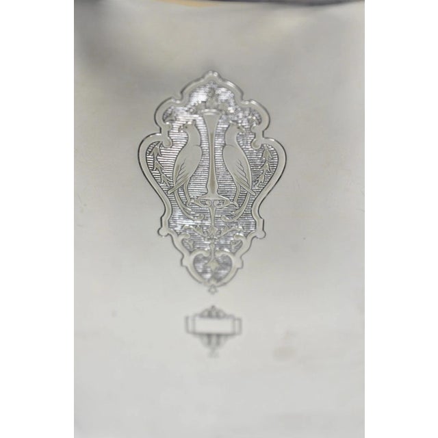 Antique Community Silver Plated Art Deco Birds of Paradise Tea Service Set 3 PCS For Sale - Image 9 of 18