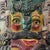 1950s Monumental Mexican Folk Art Carved Wood Wall Mask Sculpture For Sale - Image 5 of 10
