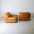 1970s Set of Cognac Colored Leather Chairs by Sapporo for Mobil Girgi, 1970s For Sale - Image 5 of 13