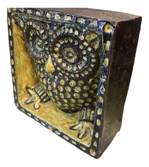 Cubic Owl Sculpture, 1980s