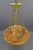 French Neoclassical Style Amber Alabaster and Bronze Pendant Light, 1920 For Sale - Image 15 of 18