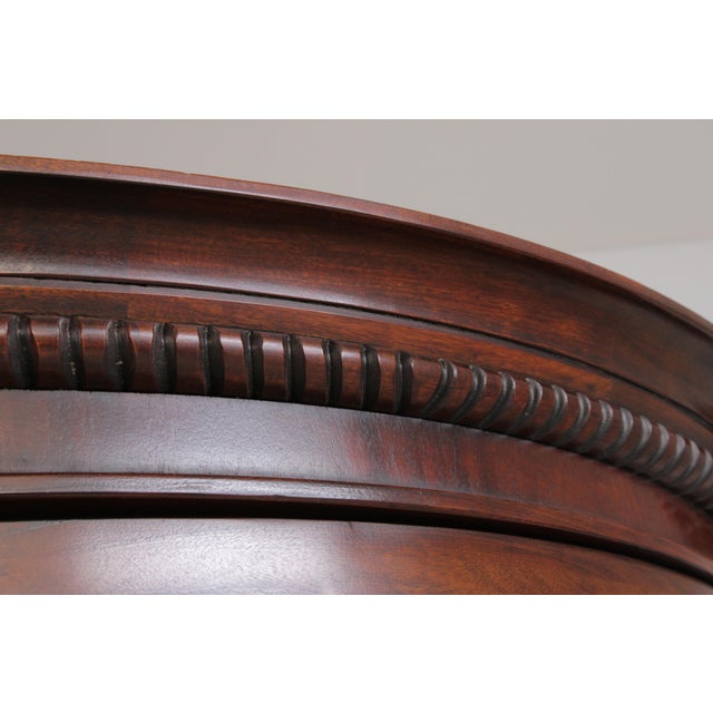 Henredon Bow Glass Mahogany Curio China Cabinet For Sale - Image 12 of 18