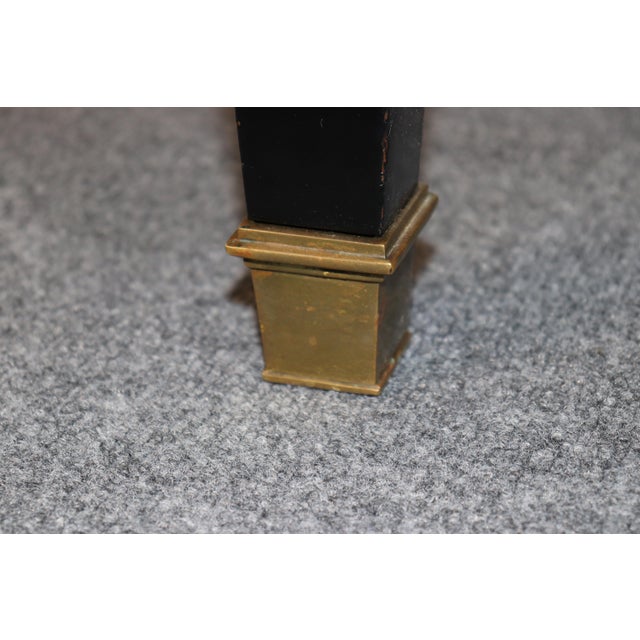 De Coene Freres Designed Directoire Style Black Lacquer & Brass Commode For Sale - Image 12 of 17