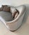 Art Deco Italian Grey Velvet and Macassar Sofa, 1950s For Sale - Image 6 of 11
