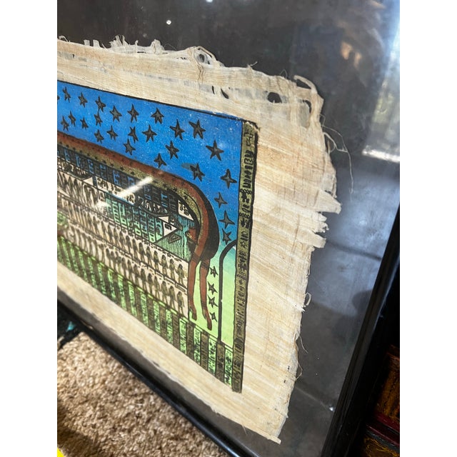Vintage Egyptian Hieroglyphs Framed Artwork For Sale In Atlanta - Image 6 of 9