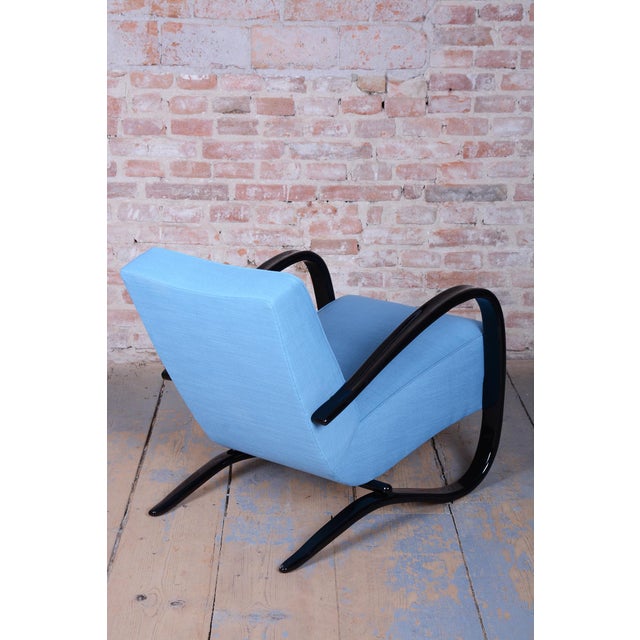 Czech Art Deco H-269 Lounge Chairs attributed to J. Halabala for Up Závody, 1930s, Set of 2 For Sale - Image 9 of 18