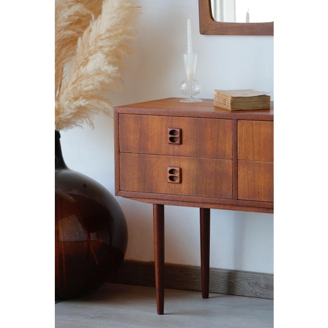 Scandinavian Teak Chest of Drawers, 1960s For Sale - Image 4 of 15