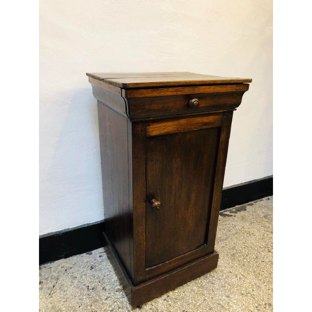 Vintage French Dark Wood Cabinet, 1920s For Sale - Image 4 of 8