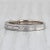Modern 0.10ctw Diamond Wheat Etched Wedding Ring 14k White Gold Size 7 Stackable Band For Sale - Image 3 of 8