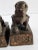 Metal Antique Gilt Bronze Chinese Foo Dogs-A Pair For Sale - Image 7 of 12