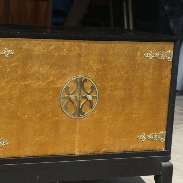 Renzo Rutili Attributed to Renzo Rutili for Johnson Furniture Asian Motif Cabinet For Sale - Image 4 of 9