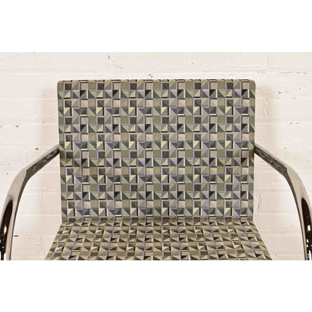 Mies Van Der Rohe for Knoll Chrome Brno Chairs, Set of Four For Sale In South Bend - Image 6 of 12