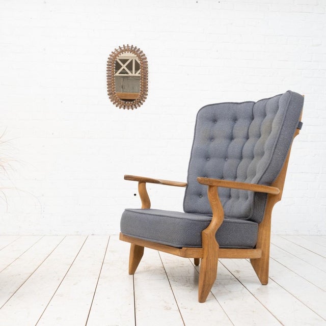 Grand Repos Armchair by Guillerme and Chambron for Votre Maison, 1950s For Sale - Image 11 of 11