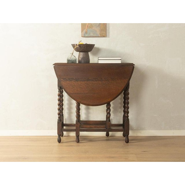 Vintage German Gateleg Table, 1920s For Sale - Image 9 of 17
