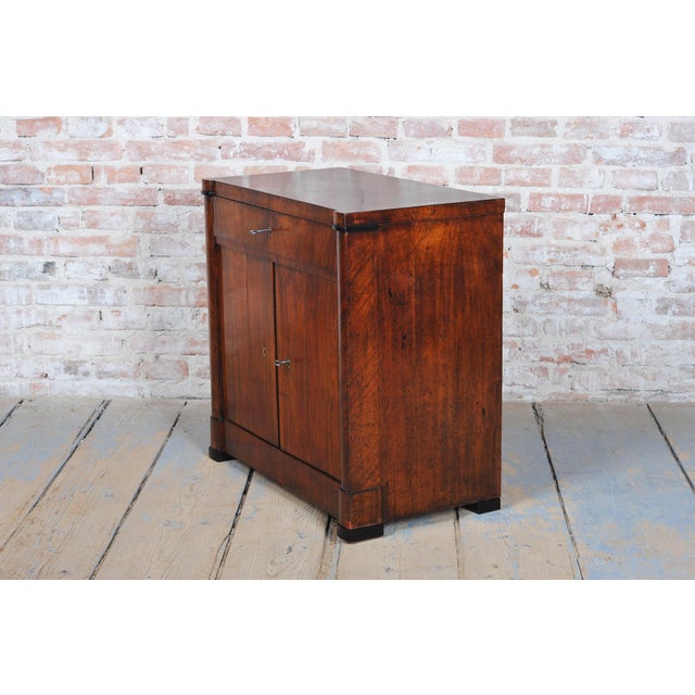 Wood Biedermeier Credenza in Spruce and Walnut Veneer, Czech, 1830s For Sale - Image 7 of 12