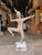 Theodore Alexander Theodore Alexander Nickel Brass Temple Dancer With Marble Base For Sale - Image 4 of 6