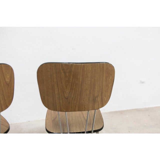 Formica Chairs with Brown Eiffel Legs, 1970s, Set of 2 For Sale - Image 4 of 15
