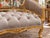 1975 French Artisan Louis XVI Gold Velvet Settee For Sale - Image 4 of 8
