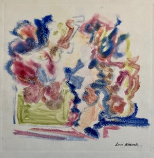 Louis Wolchonok, Abstract Expressionist Oil Painting Modern Pastel Monoprint WPA Jewish Artist
