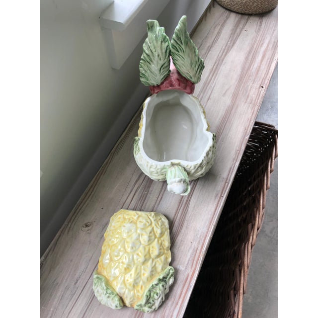 1980s Italian Majolica Rabbit Tureen by Vietri For Sale - Image 9 of 10