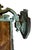 Metal Early 20th Century Original Verdigris Patina Bronze Outdoor Wall Sconce With Mica Shade For Sale - Image 7 of 10