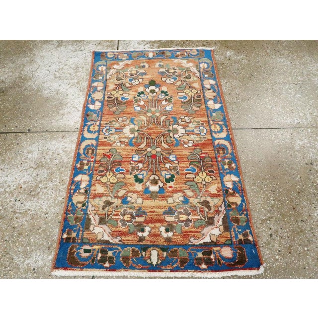 Rustic Vintage Persian Malayer Rug – Size: 2' 1" X 3' 5" For Sale - Image 3 of 8