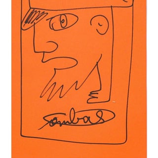 Robert Combas, Profile, Ink on Paper, 2005 For Sale