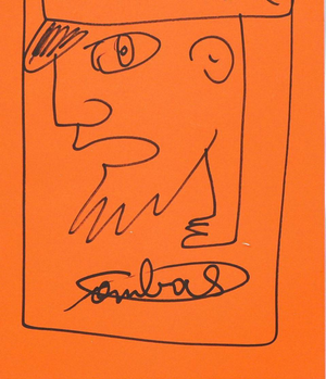 Robert Combas, Profile, Ink on Paper, 2005