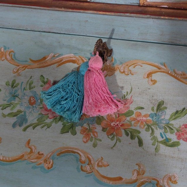 Niccolini Venetian Rococo Hand Painted Bombay Secretary Desk Signed 20thC For Sale - Image 9 of 18