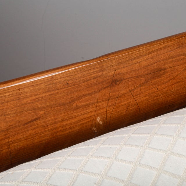 Three-Seater Sofa in Walnut For Sale - Image 15 of 18