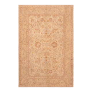 Boho Chic Beige/Tan Wool Rug - 6'6'' X 8'0'' For Sale