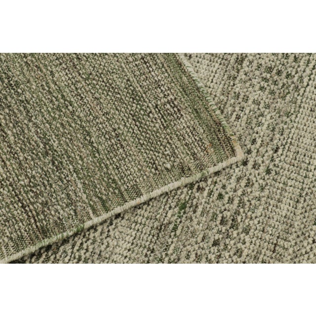 Textile Rug & Kilim’s Contemporary Textural Rug in Tones of Green - 12x16 For Sale - Image 7 of 7