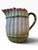Vintage Italian Hand-Painted Asparagus Majolica Pitcher or Carafe For Sale - Image 4 of 6