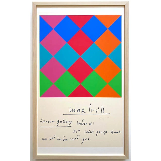 アート・デザイン・音楽 ( Max Bill )  /  Minimal Tradition Max Bill Original Poster - 17.7