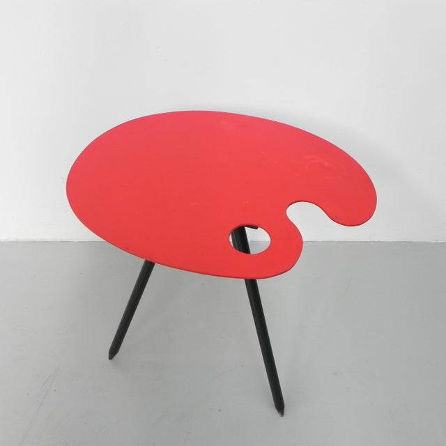 Painters Palette Side Table by Lucien De Roeck for Bois Manu, 1958 For Sale - Image 4 of 16