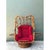 Crafted in the United States during the mid-20th century, this extraordinary bent rattan swivel lounge chair showcases an...