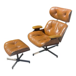 Eames Lounge Chair and Ottoman by Plycraft For Sale